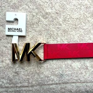 Pink Leather Belt NWT